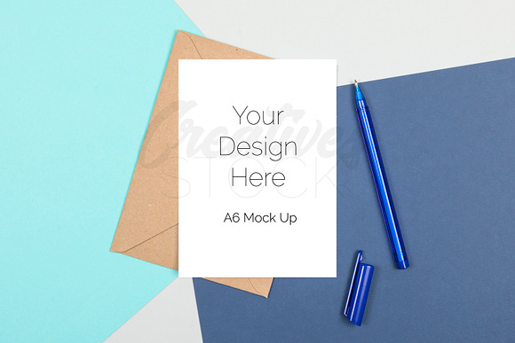 A6 Card Bundle STOCK - 10 JPEG/PSD in Print Mockups - product preview 3