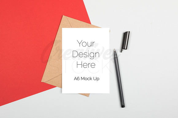 A6 Card Bundle STOCK - 10 JPEG/PSD in Print Mockups - product preview 5
