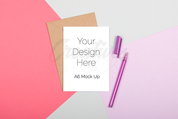 A6 Card Bundle STOCK - 10 JPEG/PSD in Print Mockups - product preview 8