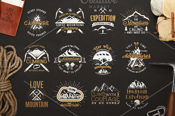 Outdoor Activities Branding Kit in Logo Templates - product preview 4