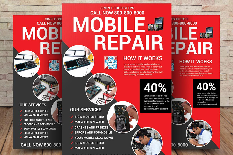 Mobile Repair Flyer in Flyer Templates - product preview 8