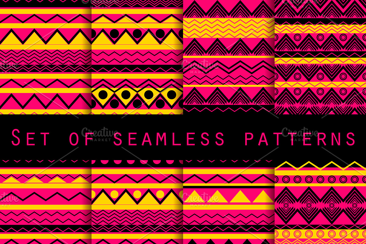 Ethnic seamless pattern set in Patterns - product preview 8
