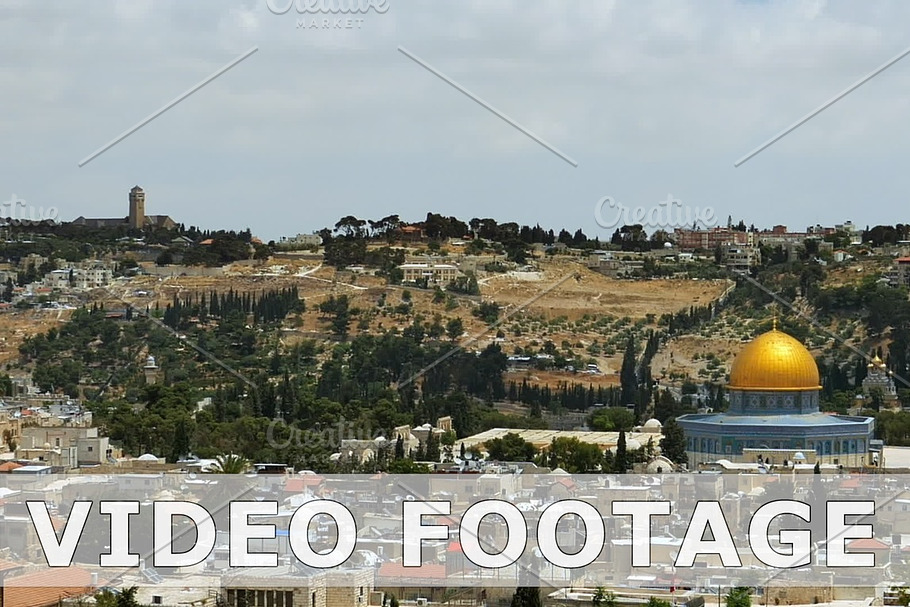 Jerusalem panoramic aerial view