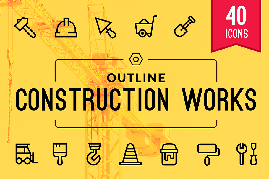 Construction Works Icons in Construction Icons - product preview 8
