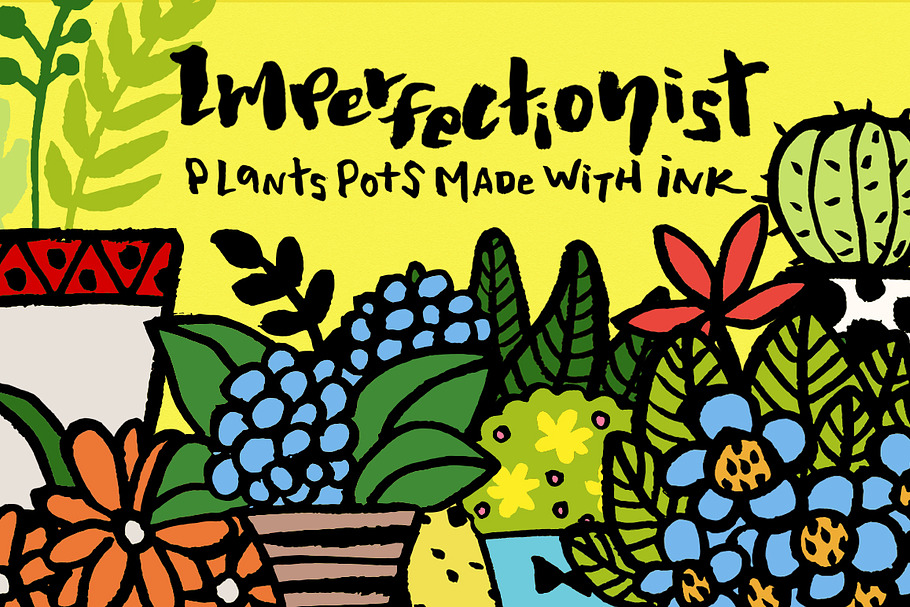 Imperfectionist - Inked Plant pots
