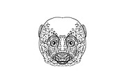 Lemur Head Mandala