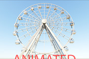 Ferris wheel 3d model vray