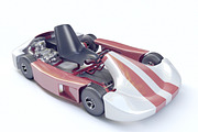 Go-kart Racing 3d model Vray