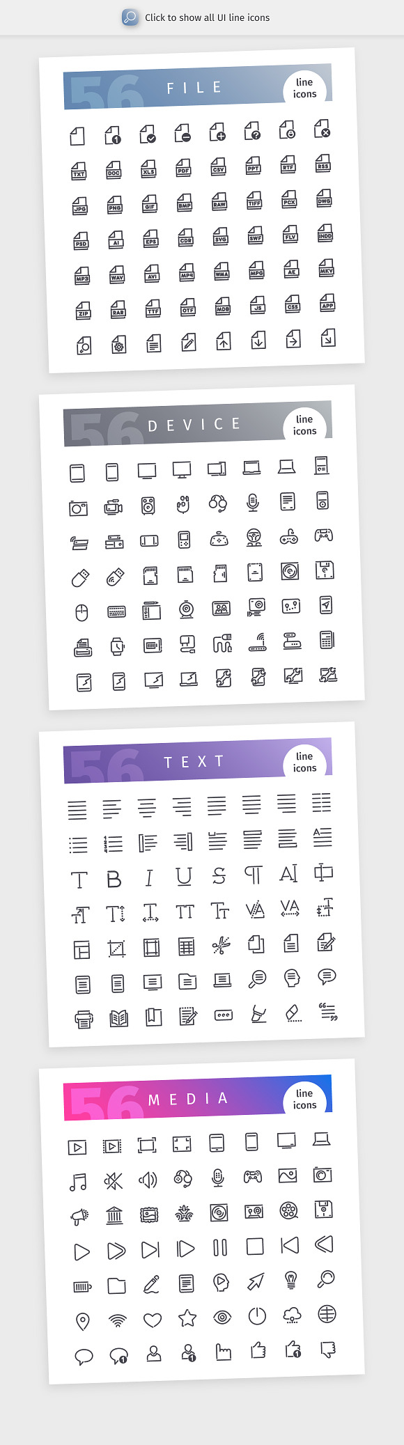 UI 700+ Line Icons Bundle in Communication Icons - product preview 7