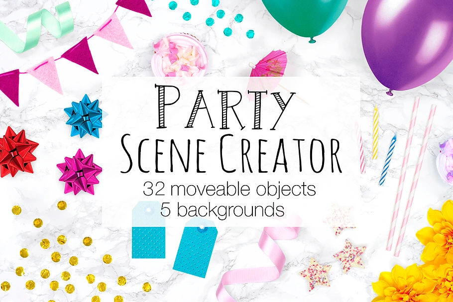 Party Scene Creator - Top View in Scene Creator Mockups - product preview 8