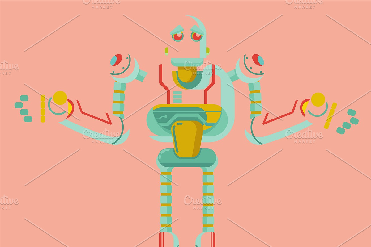 robot illustration in Illustrations - product preview 8