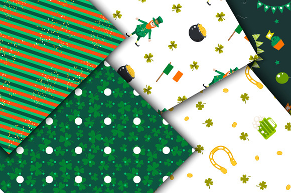 "St. Patrick's Day" Vector Patterns in Patterns - product preview 5