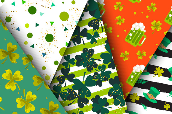 "St. Patrick's Day" Vector Patterns in Patterns - product preview 6