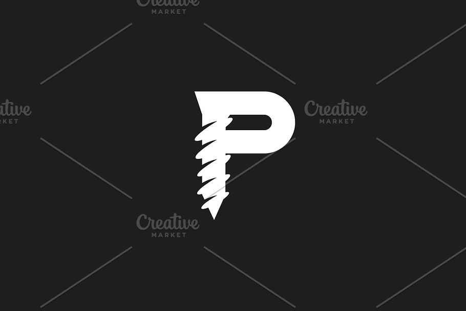 P Screw logo