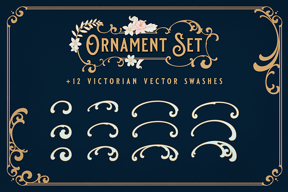 BLACKRIVER FONT + ORNAMENTS in Retro Fonts - product preview 2