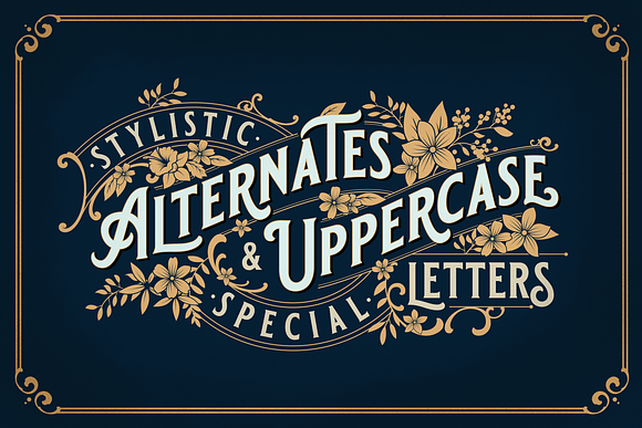 BLACKRIVER FONT + ORNAMENTS in Retro Fonts - product preview 4