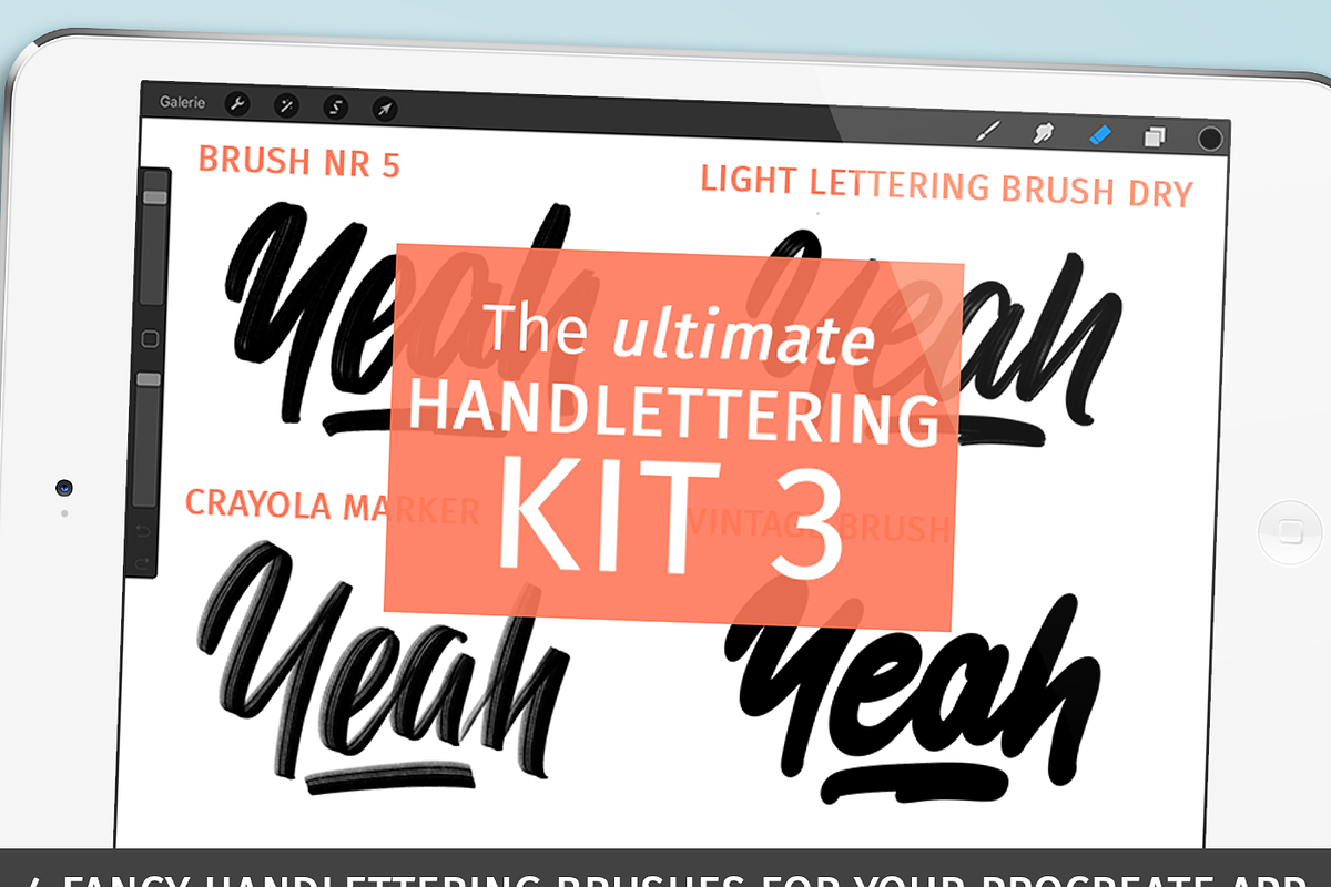 Procreate handlettering brushkit No3 in Photoshop Brushes - product preview 8