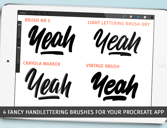 Procreate handlettering brushkit No3 in Photoshop Brushes - product preview 1
