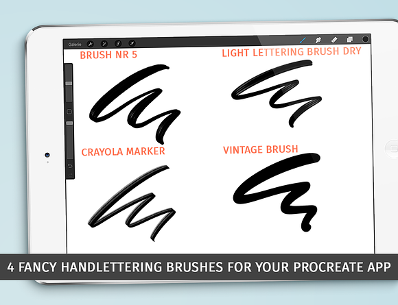 Procreate handlettering brushkit No3 in Photoshop Brushes - product preview 2