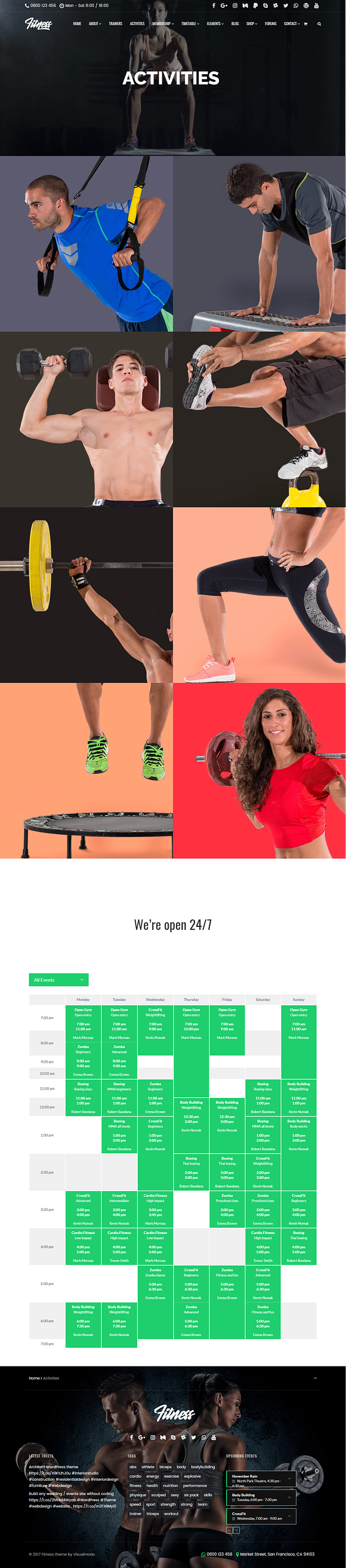 Fitness WordPress Theme in WordPress Business Themes - product preview 10