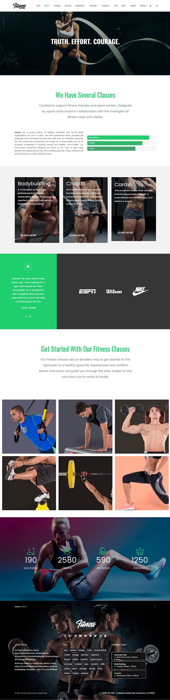 Fitness WordPress Theme in WordPress Business Themes - product preview 11
