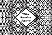 Vector Seamless Black&White Patterns
