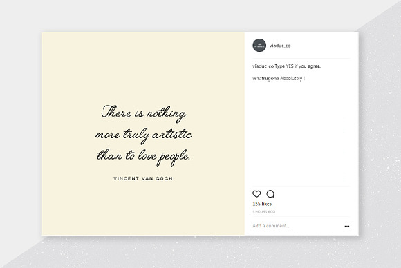 Handwriting Quotes Social Media Kit in Instagram Templates - product preview 2