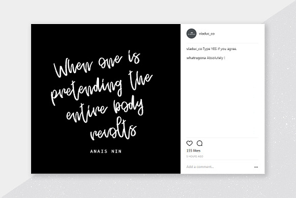 Handwriting Quotes Social Media Kit in Instagram Templates - product preview 3