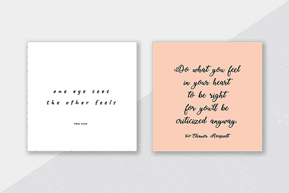 Handwriting Quotes Social Media Kit in Instagram Templates - product preview 4