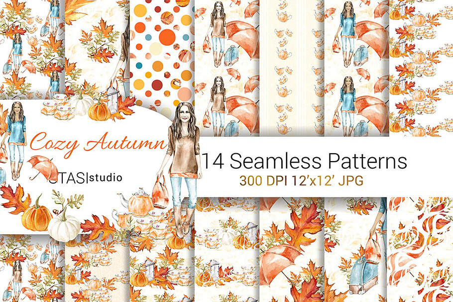 Autumn Fashion Paper Pack in Patterns - product preview 8