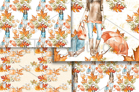 Autumn Fashion Paper Pack in Patterns - product preview 1