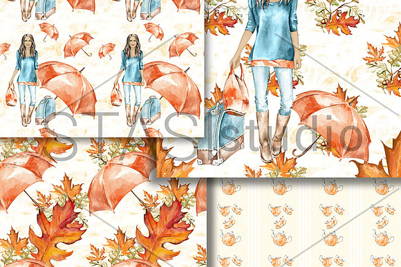Autumn Fashion Paper Pack in Patterns - product preview 3