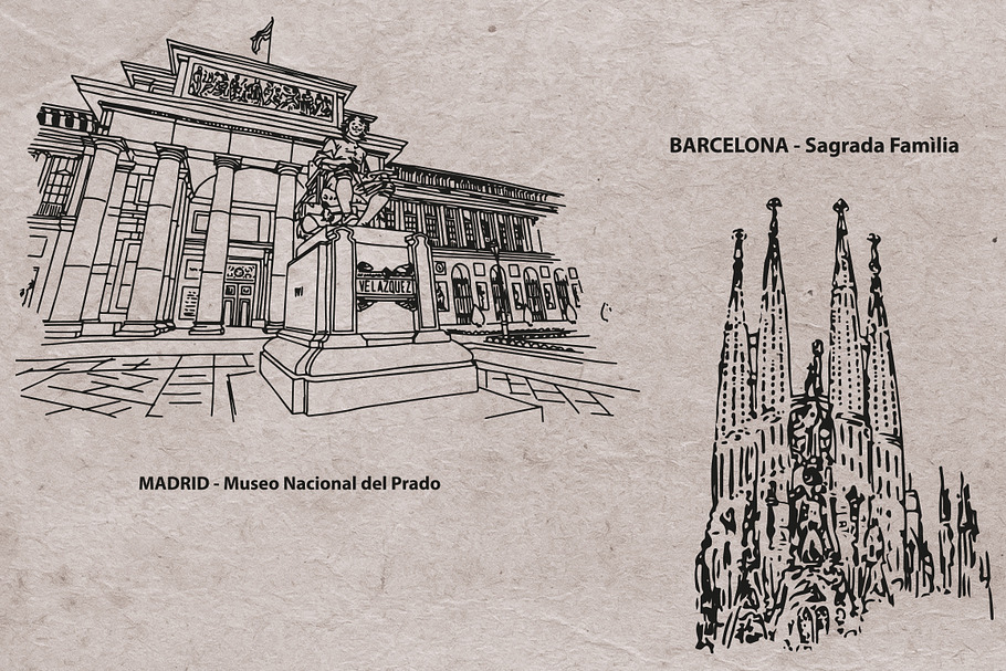 Spain Monuments in Illustrations - product preview 8