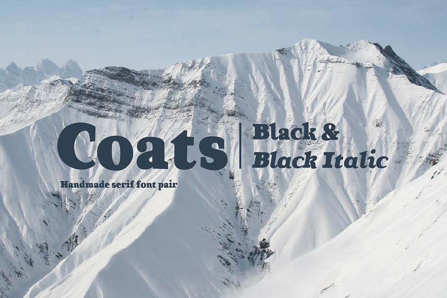 Coats Black & Coats Black Italic in Serif Fonts - product preview 8