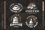 Coffee logo set