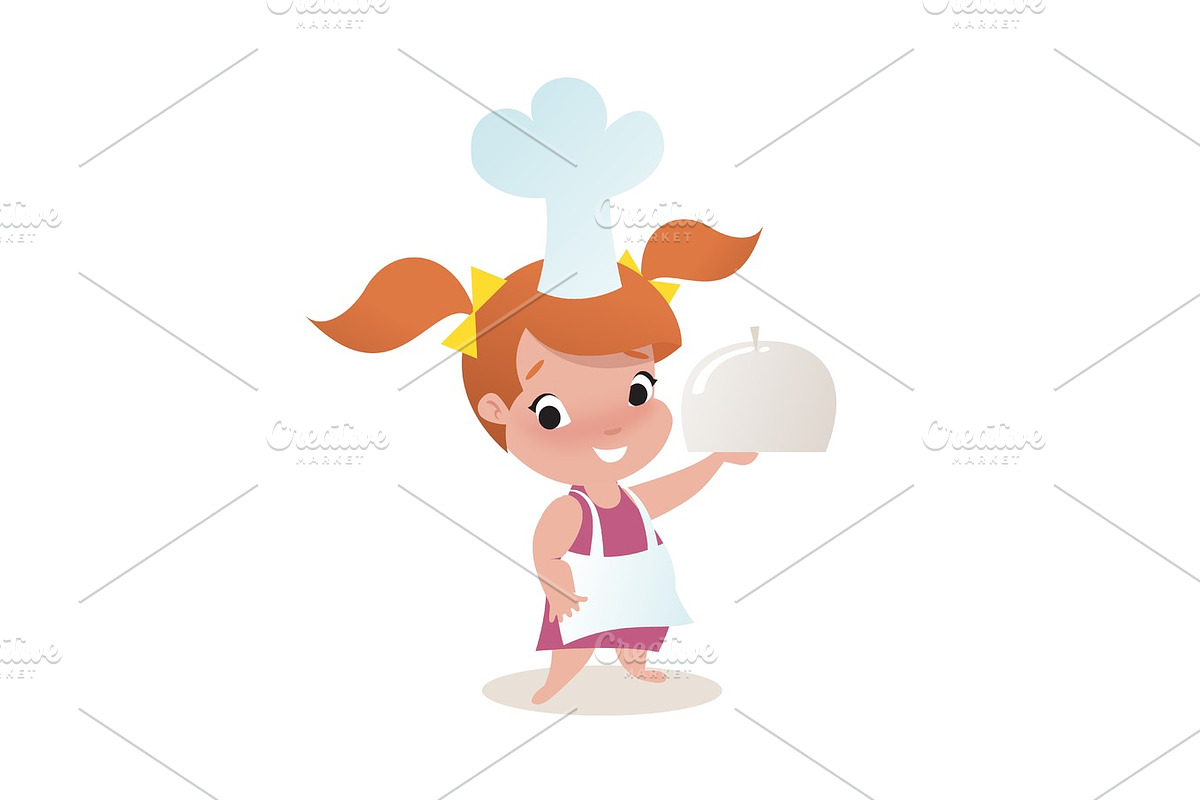 little girl child illustration in Illustrations - product preview 8