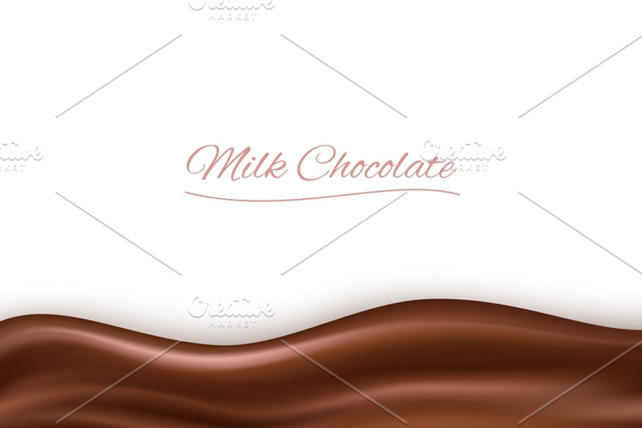 Wavy chocolate background in Illustrations - product preview 8