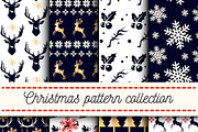 Christmas New Year Vector Patterns