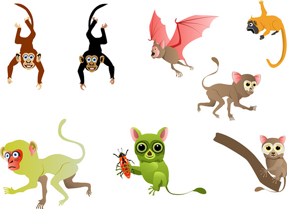 Cartoon Animals vector set in Objects - product preview 2