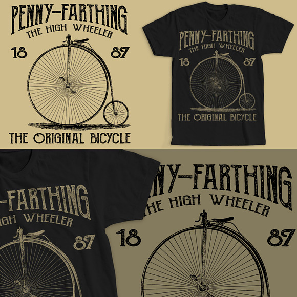 Retro Vintage Distressed Bundle in Illustrations - product preview 11