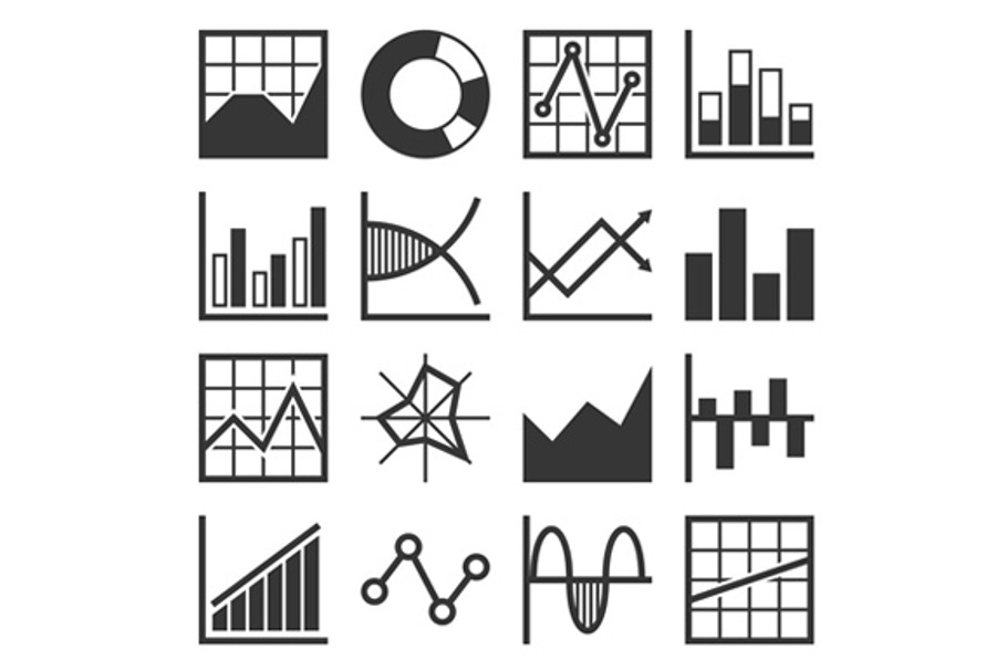 Analytics and Finance Icon Set