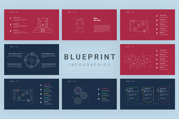 BLUEPRINT Template in PowerPoint Templates - product preview 6