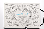Save the date doodle pack [40% off]