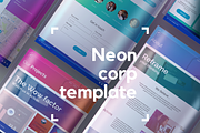 Neon website UI kit