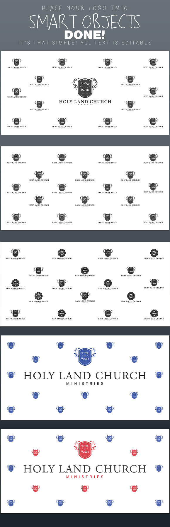 Step And Repeat Backdrop Template in Templates - product preview 1