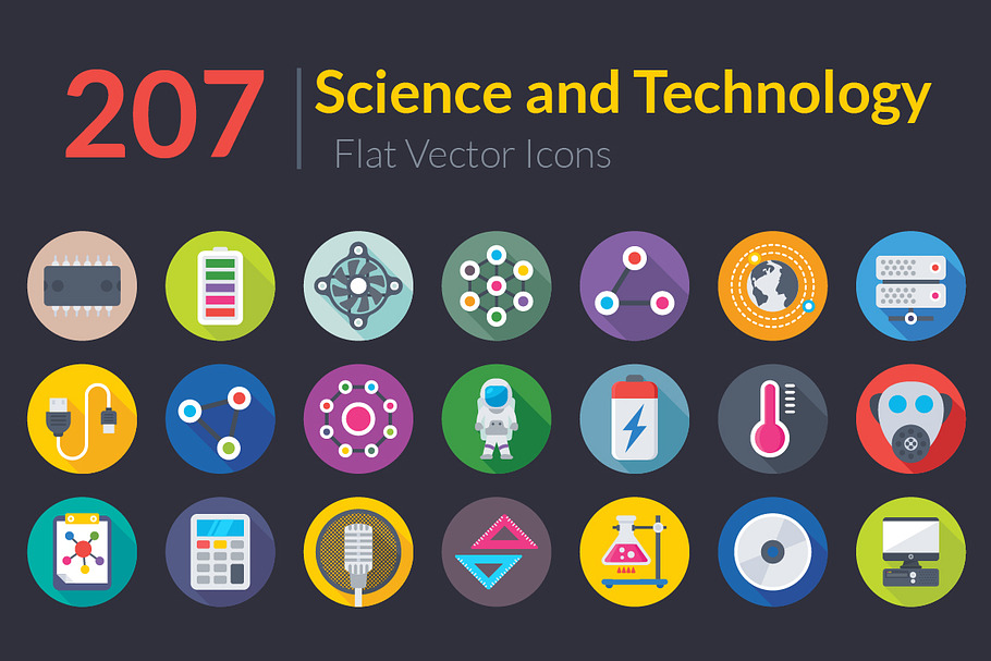 207 Science and Technology Flat Icon