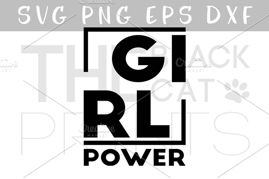 Girl power SVG PNG EPS DXF