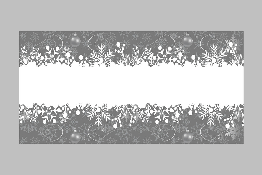 Abstract Christmas border in Illustrations - product preview 8