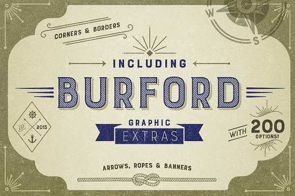 Burford Pro Pack in Outline Fonts - product preview 1