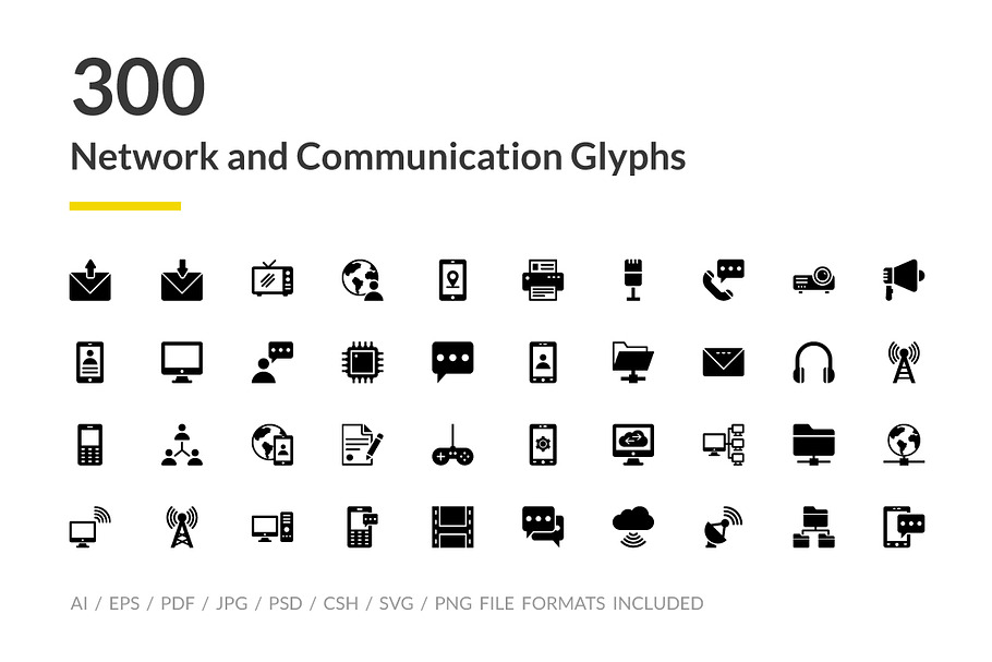 300 Network and Communications Icons